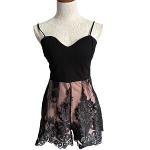 Unconventional Lace Sheer Romper Whimsigoth Sweetheart  M Y2K  Holiday Preview